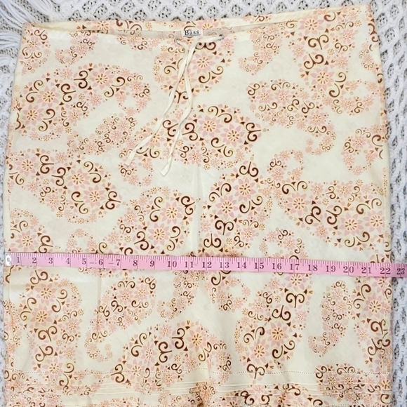 G.H. Bass & Co. Linen Cotton Floral Midi Skirt - Picture 9 of 17